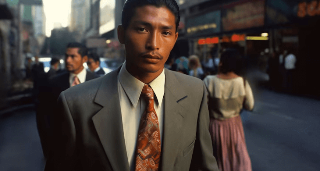 Trang phục tối giản hài hòa với không gian ven sông